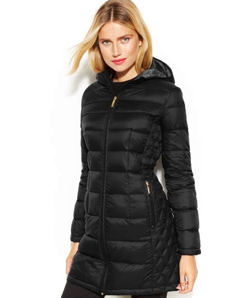 michael kors quilted down parka|michael kors packable jacket.